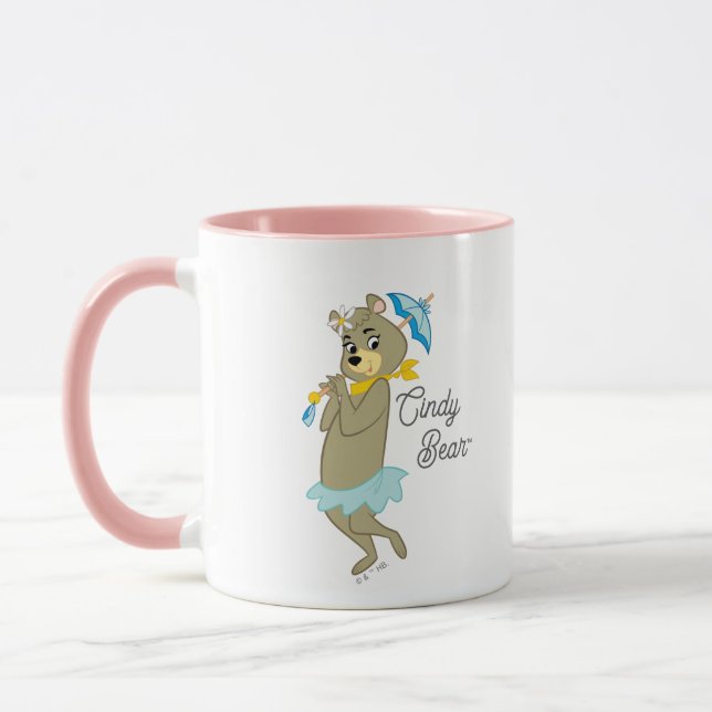 Cindy Bear Holding Parasol Mug (Left)