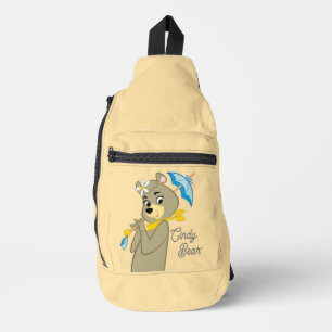 Cindy Bear Holding Parasol Sling Bag