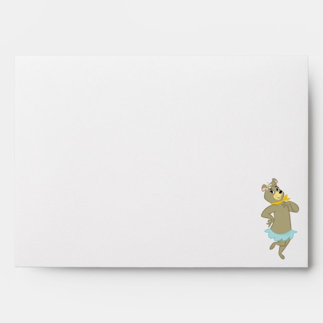 Cindy Bear Playful Pose Envelope (Front)