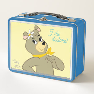 Cindy Bear Playful Pose Metal Lunch Box