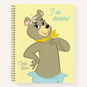 Cindy Bear Playful Pose Notebook
