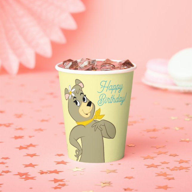 Cindy Bear Playful Pose Paper Cups (Insitu)