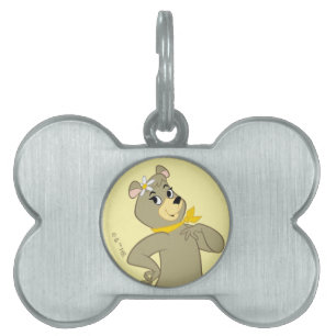 Cindy Bear Playful Pose Pet ID Tag
