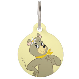 Cindy Bear Playful Pose Pet Tag