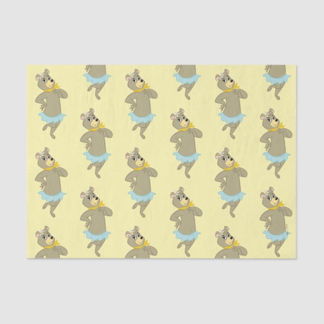 Cindy Bear Playful Pose Tissue Paper (Front)