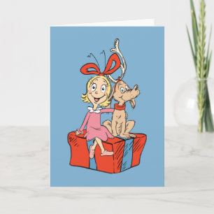 Cindy Lou Who and Max on a Present Card