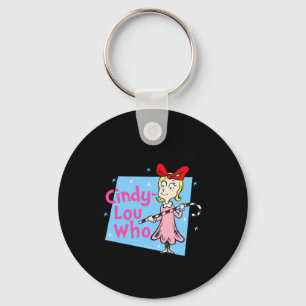 Cindy Lou Who Candy Cane Key Ring
