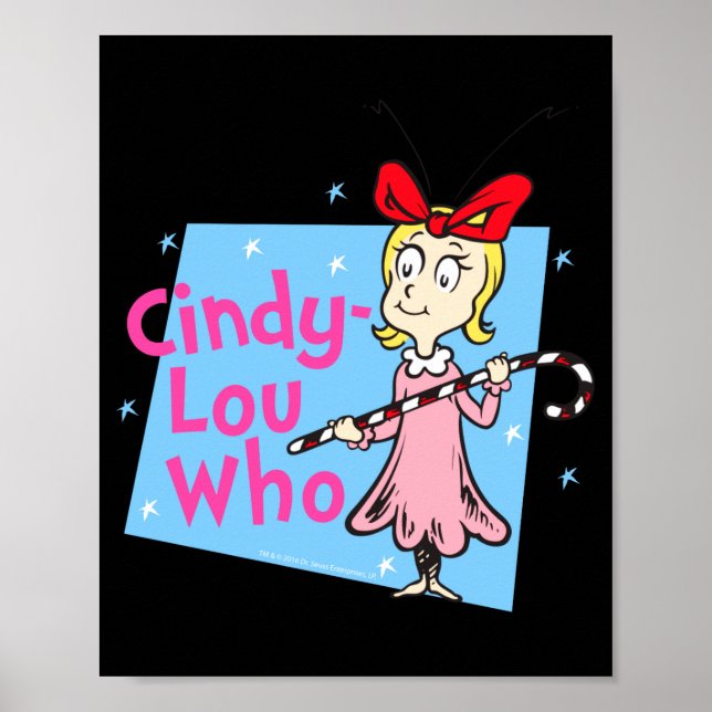 Cindy Lou Who Candy Cane  Poster (Front)