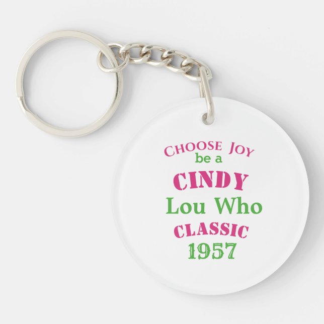 Cindy Lou Who  Classic PG2  Key Ring (Front)