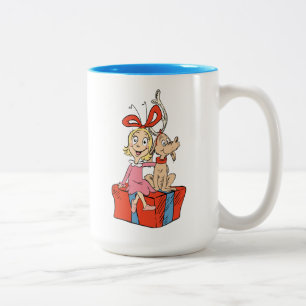 Cindy Lou Who & Max   Christmas Gift Two-Tone Coffee Mug