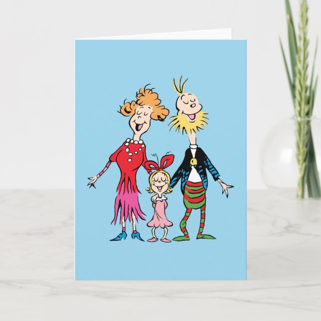 Cindy Lou Who's Family Portrait Card (Front)
