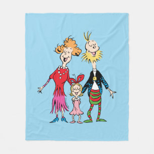 Cindy Lou Who's Family Portrait Fleece Blanket