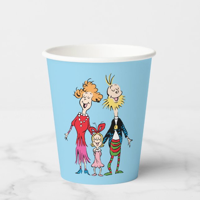 Cindy Lou Who's Family Portrait Paper Cups (Front)