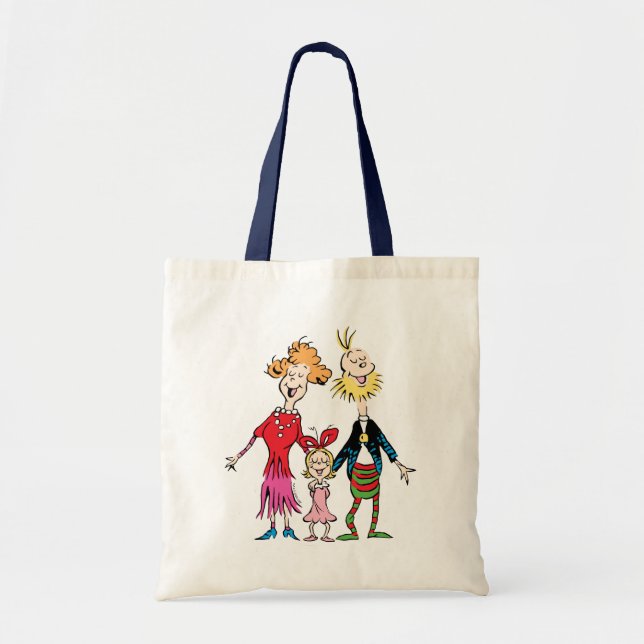Cindy Lou Who's Family Portrait Tote Bag (Front)