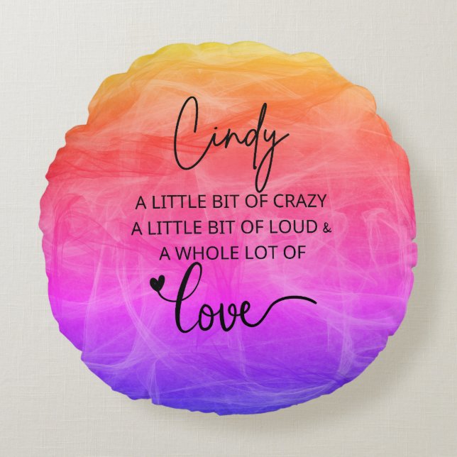 Cindy Love Round Cushion (Front)