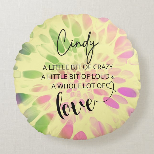 Cindy Love Round Cushion (Front)
