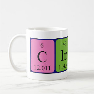 Cindy periodic table name mug