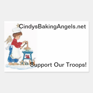 Cindy's Baking Angels Goodie Box Stickers! Rectangular Sticker