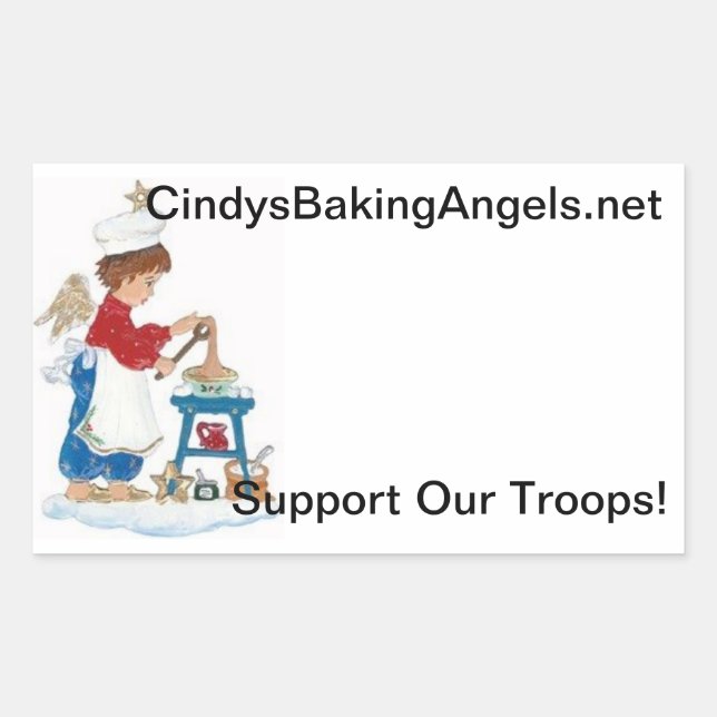 Cindy's Baking Angels Goodie Box Stickers! Rectangular Sticker (Front)