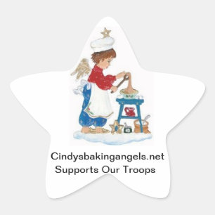 Cindy's Baking Angels Goodie Box Stickers! Star Sticker
