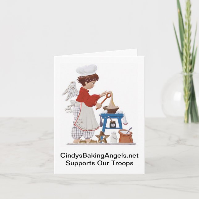 Cindy's Baking Angels Note Card (Front)