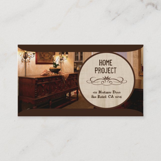 Cindy's Home Project Business Cards (Front)