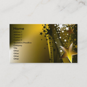 cinema1 , Name, Address 1, Address 2, Contact 1... Business Card