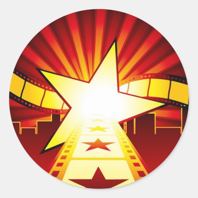 CINEMA7 CLASSIC ROUND STICKER (Front)