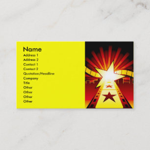 CINEMA7, Name, Address 1, Address 2, Contact 1,... Business Card