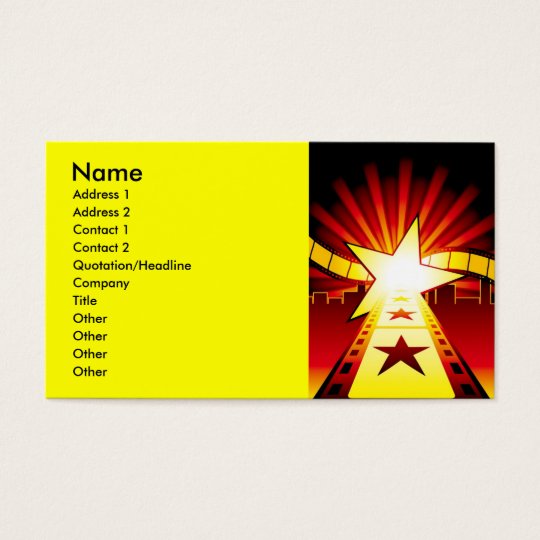 CINEMA7, Name, Address 1, Address 2, Contact 1,... Business Card