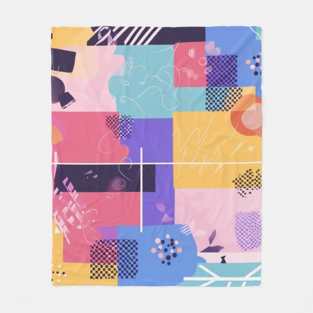 Cinema Abstract  Fleece Blanket (Front)