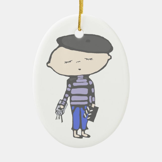 Cinema babe ceramic tree decoration (Front)