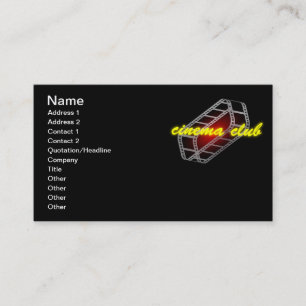 Cinema club business card