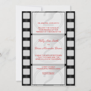 Cinema Large Rectangular Invitation