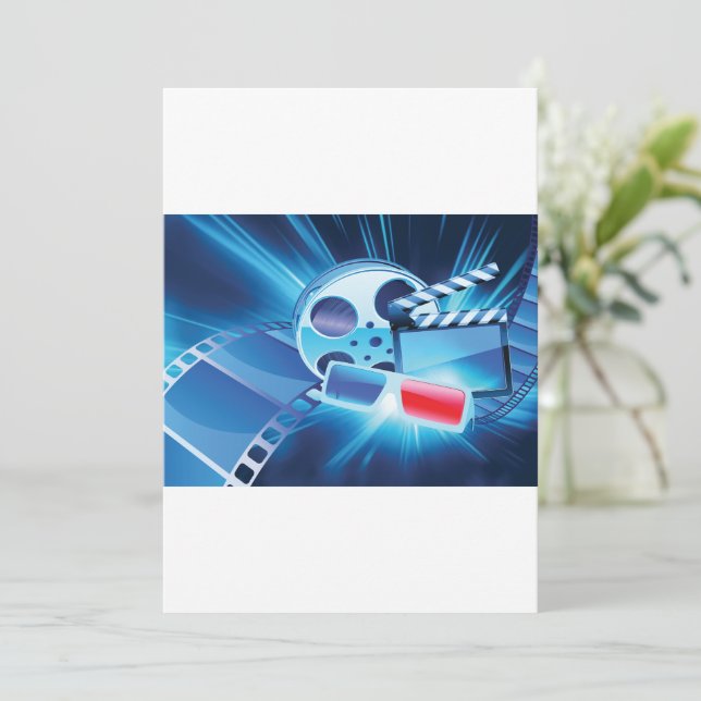 Cinema Movies Invitation (Standing Front)