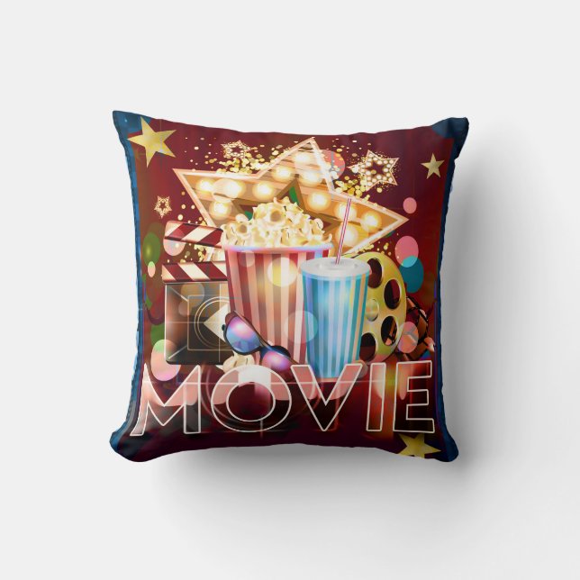 Cinema Movies Movie Night Entertainment Room Cushion (Front)