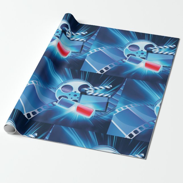 Cinema Movies Wrapping Paper (Unrolled)
