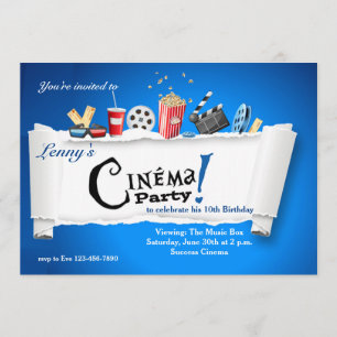 Cinema Party Invitation