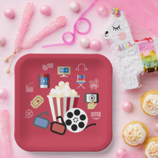 Cinema Party Paper Plate