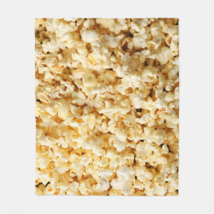 Cinema Popcorn Full Background. Fleece Blanket