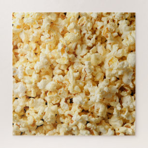 Cinema Popcorn Full Background. Jigsaw Puzzle