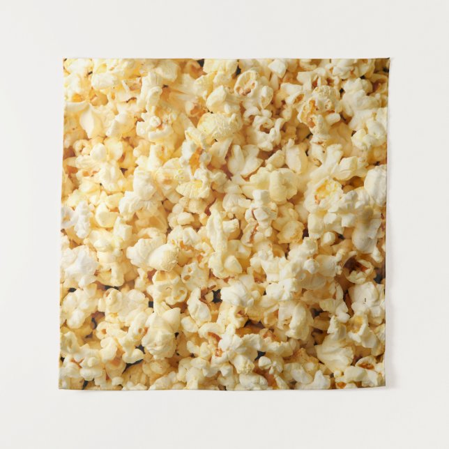 Cinema Popcorn Full Background. Tapestry (Front)