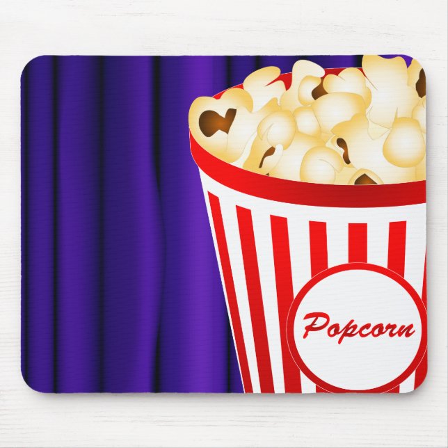 Cinema Popcorn Mouse Mat (Front)