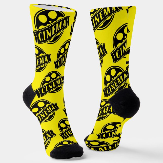 *CINEMA* Reel & Logo Socks  (Angled)