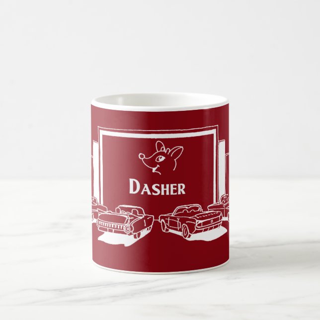 Cinema Reindeer - Dasher Coffee Mug (Center)