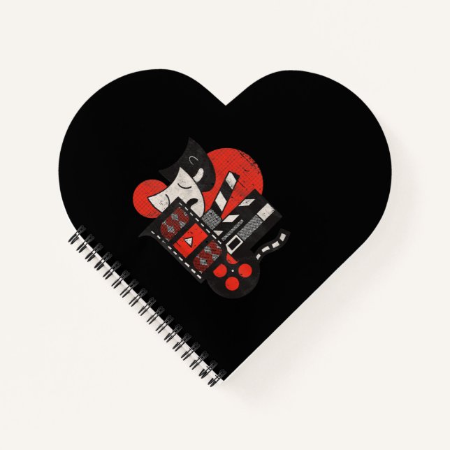 Cinema Theatre Actor Or Lover Gift Notebook (Front)