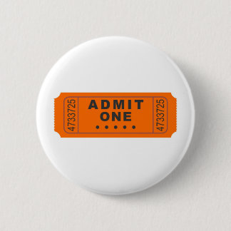 Cinema Ticket 6 Cm Round Badge