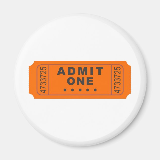 Cinema Ticket Magnet (Front)