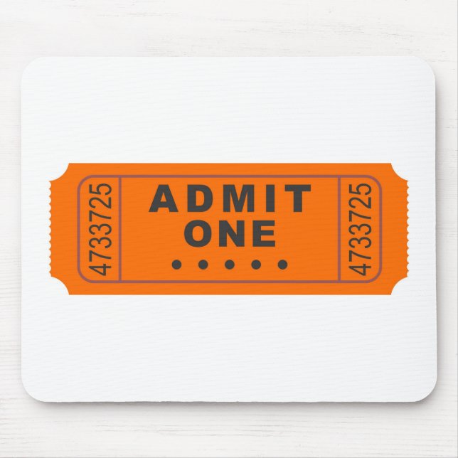 Cinema Ticket Mouse Mat (Front)