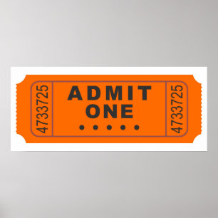 Cinema Ticket Poster